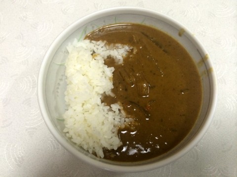 レトルトなのにちゃんと玉ねぎが見えます